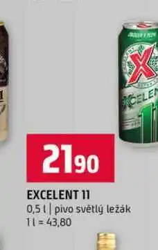 Terno EXCELENT 11 0,5l pivo světlý ležák nabídka