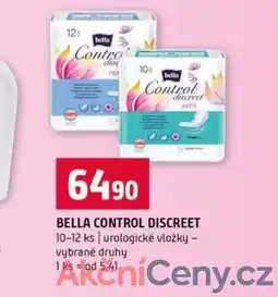 Terno BELLA CONTROL DISCREET 10-12 ks urologické vložky vybrané druhy nabídka