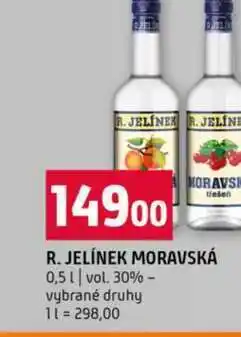 Terno R. JELÍNEK MORAVSKÁ 0,5l vol. 30% vybrané druhy nabídka
