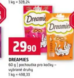 Terno Dreamies 60 g pochoutka pro kočky vybrané druhy nabídka