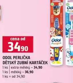 Terno ODOL PERLIČKA DĚTSKÝ ZUBNÍ KARTÁČEK 1 ks extra měkký měkký nabídka