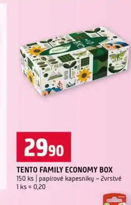 Terno TENTO FAMILY ECONOMY BOX 150 ks papírové kapesníky 2vrstvé nabídka