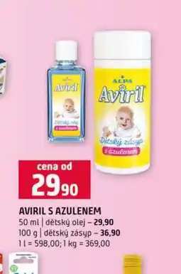 Terno AVIRIL S AZULENEM 50 ml dětský olej 100 g dětský zásyp nabídka