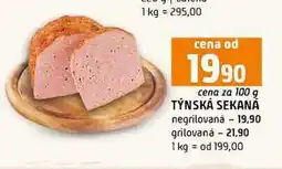 Terno TÝNSKÁ SEKANA negrilovaná grilovaná nabídka
