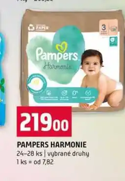 Terno PAMPERS HARMONIE 24-28 ks vybrané druhy nabídka