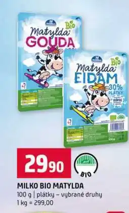 Terno MILKO BIO MATYLDA 100 g plátky vybrané druhy nabídka