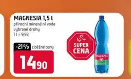 Terno MAGNESIA 1,5l přírodní minerální voda vybrané druhy nabídka