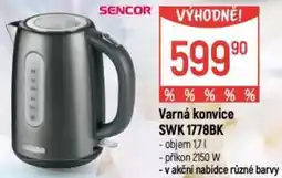 Globus Varná konvice SWK 1778BK nabídka