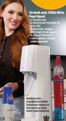 Globus Výrobník sody TERRA White Pepsi Mpack nabídka