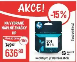 Globus Na vybrané náplně značky HP nabídka