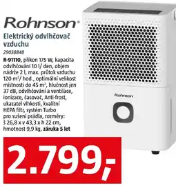 Bauhaus Elektrický odvlhčovač vzduchu nabídka