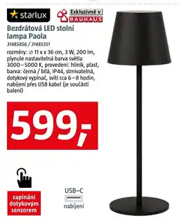 Bauhaus Bezdrátová LED Stolní lampa Paola nabídka