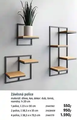 Bauhaus Závěsná police nabídka
