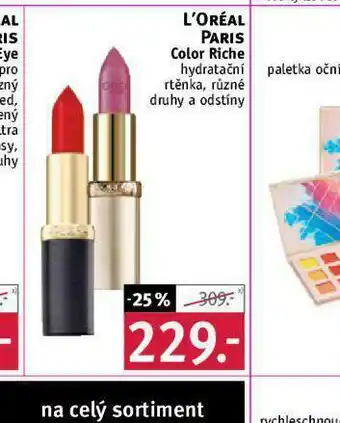 Rossmann Loreal paris color riche nabídka