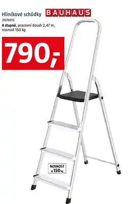 Bauhaus Hliníkové schůdky nabídka