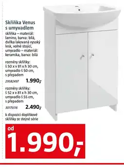 Bauhaus Skříňka Venus s umyvadlem nabídka