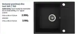 Bauhaus Vestavný granitový dřez Laut 560/760 nabídka