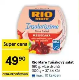Tesco Rio Mare Tuňákový salát nabídka
