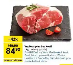 Tesco Vepřová plec bez kosti nabídka