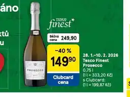 Tesco Prosecco nabídka