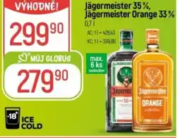 Globus Jägermeister 35%, Jägermeister Orange 33% nabídka