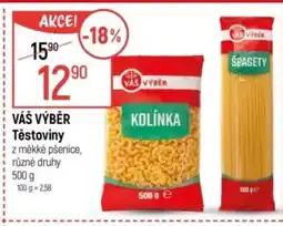Globus VÁŠ VÝBĚR Těstoviny nabídka