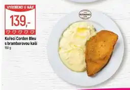 Globus Kuřecí Cordon Bleu s bramborovou kaší nabídka
