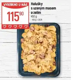Globus Halušky s uzeným masem a zelím nabídka