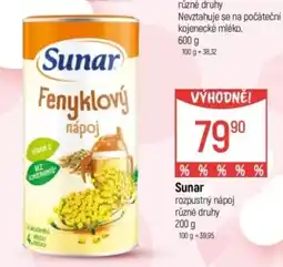 Globus Sunar rozpustný nápoj nabídka