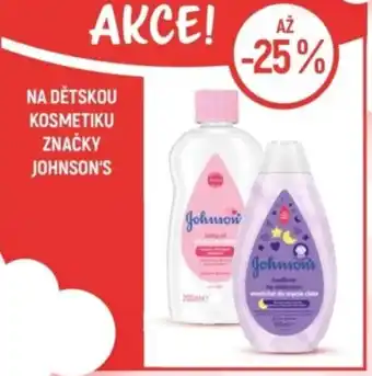 Globus Na dětskou kosmetiku značky Johnson's nabídka