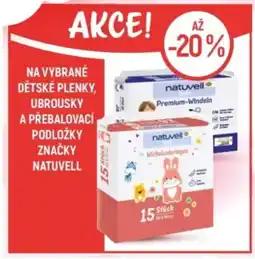 Globus Na vybrané dětské plenky, ubrousky a přebalovací podložky značky Natuvell nabídka