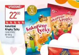 Globus Kukuřičné Křupky, Tyčky nabídka