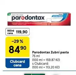 Tesco Parodontax zubní pasta nabídka