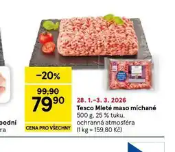 Tesco Mleté maso míchané nabídka