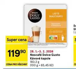 Tesco Nescafé dolce gusto kávové kapsle nabídka