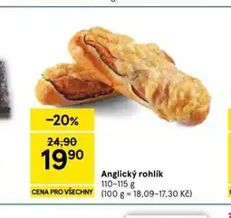 Tesco Anglický rohlík nabídka