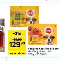 Tesco Pedigree kapsičky pro psy nabídka