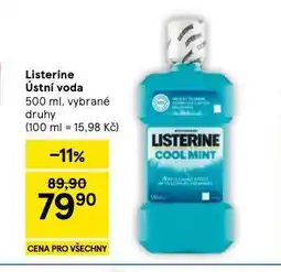 Tesco Listerine ústní voda nabídka