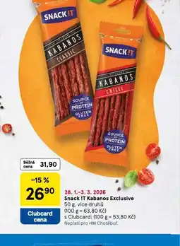 Tesco Snack it kabanos exclusive nabídka