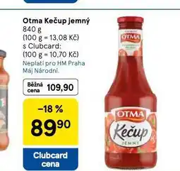 Tesco Otma kečup jemný nabídka