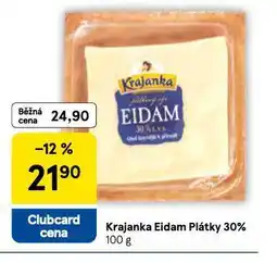 Tesco Krajanka eidam plátky 30% nabídka