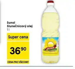 Tesco Sunol slunečnicový olej nabídka