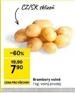 Tesco Brambory volné nabídka