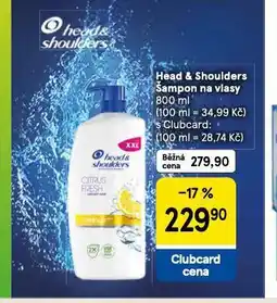 Tesco Head&shoulders šampon nabídka