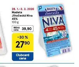 Tesco Madeta jihočeská niva 45% nabídka