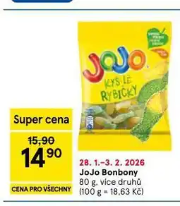Tesco Jojo bonbony nabídka
