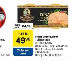 Tesco Franz josef kaiser tuňák steak nabídka