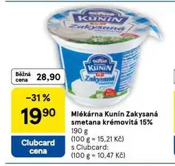 Tesco Zakysaná smetana krémovitá 15% nabídka