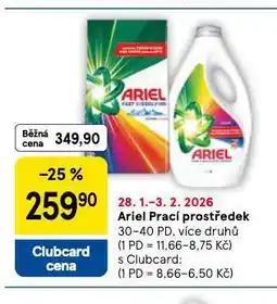 Tesco Ariel prací prostředek nabídka