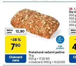 Tesco Proteinové večerní pečivo nabídka